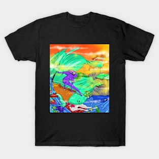 surfing fish queen T-Shirt